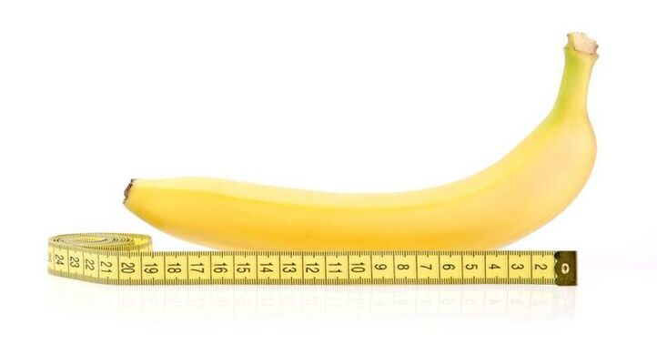 Penismessung vor der Vergrößerung am Beispiel einer Banane